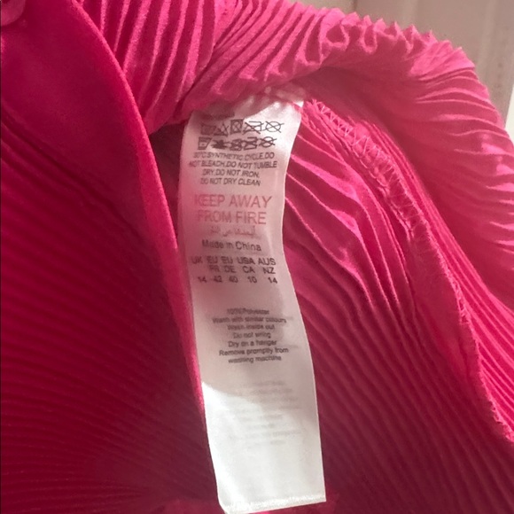 Women's Pink Button-Up Blouse petty little thing size 10 oversized - Picture 8 of 9